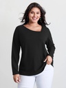 Blusa traslapada con botones