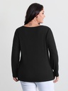Blusa traslapada con botones