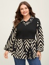 Blusa traslapada con botones