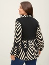 Blusa traslapada con botones