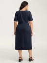 Vestido midi de estampado floral