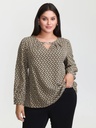 Blusa traslapada con botones