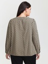 Blusa traslapada con botones