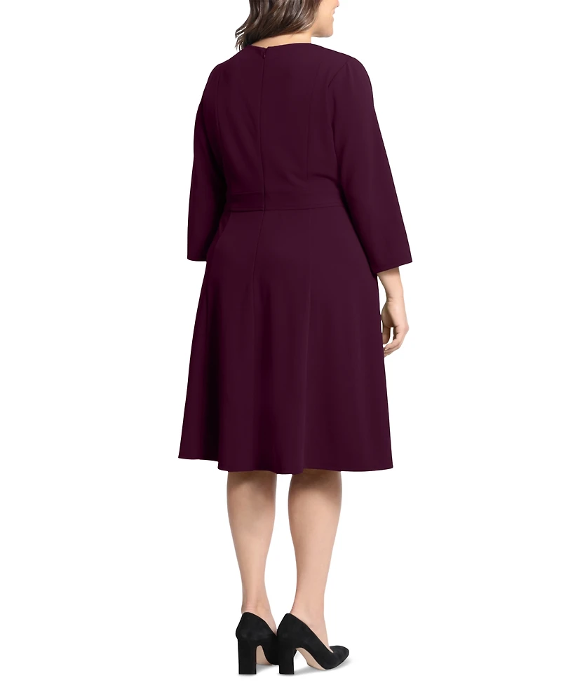 Vestido con trabillas de falda corte A