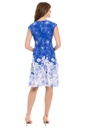 Vestido con estampado floral en cascada