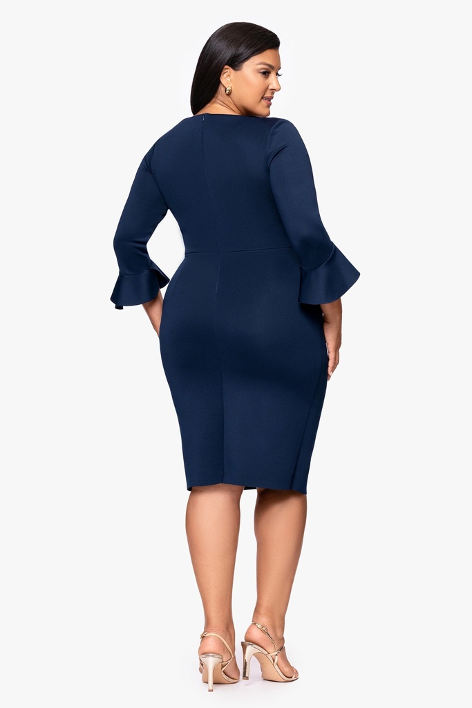 Vestido de mangas acampanadas Maddison