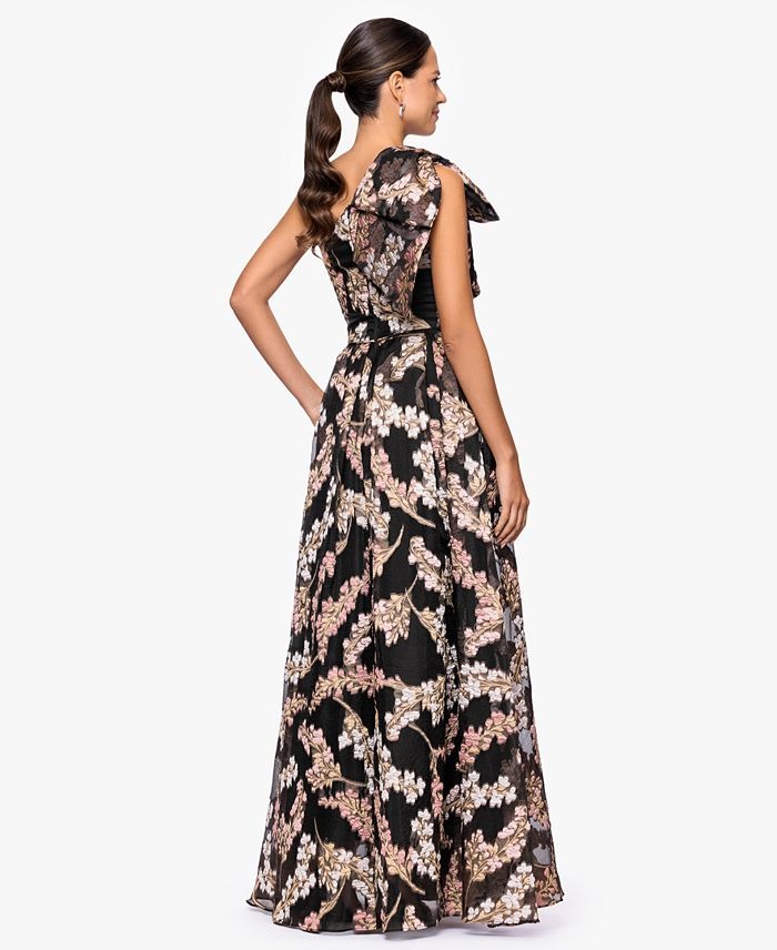Vestido brillante con ribete de volantes (copia)