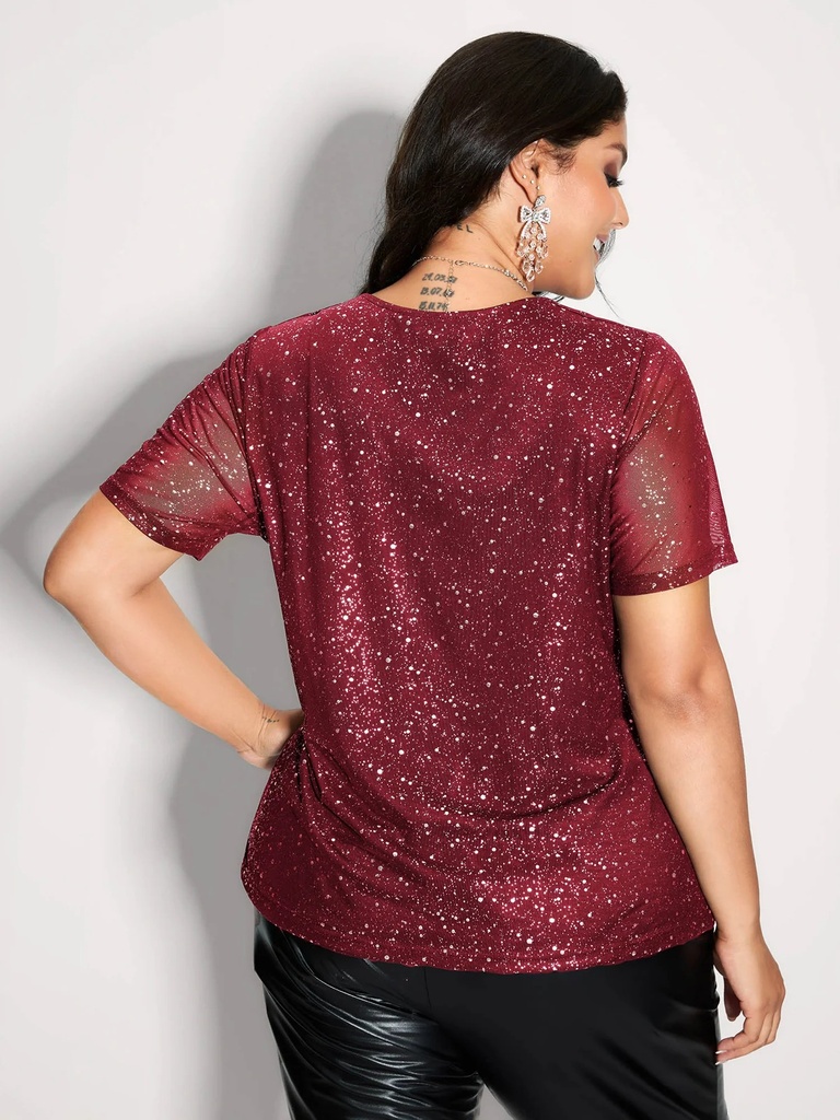 Blusa con borlas y estampado Bohemio