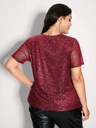 Blusa con borlas y estampado Bohemio