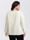 Blusa traslapada con botones