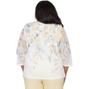 Blusa texturizada de diseño floral