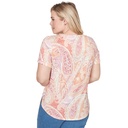 Blusa con cuello floral bordado