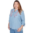 Blusa con medallón de patchwork