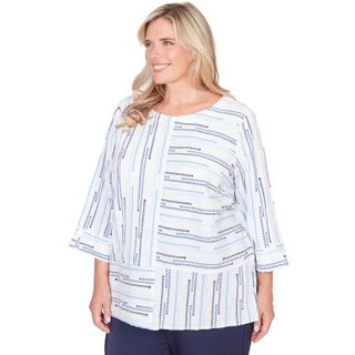 Blusa con medallón de patchwork