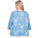 Blusa texturizada de diseño floral