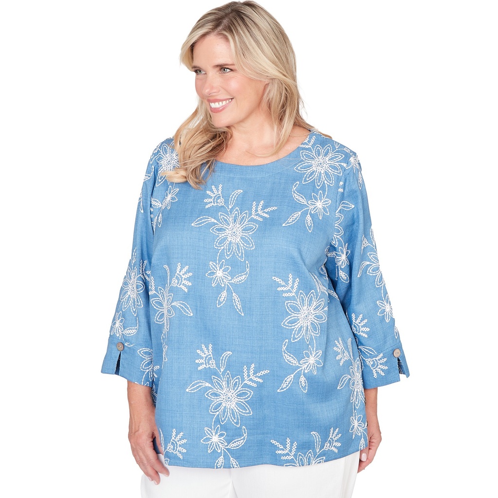 Blusa con medallón de patchwork