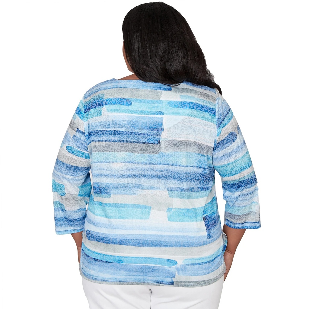 Blusa con medallón de patchwork