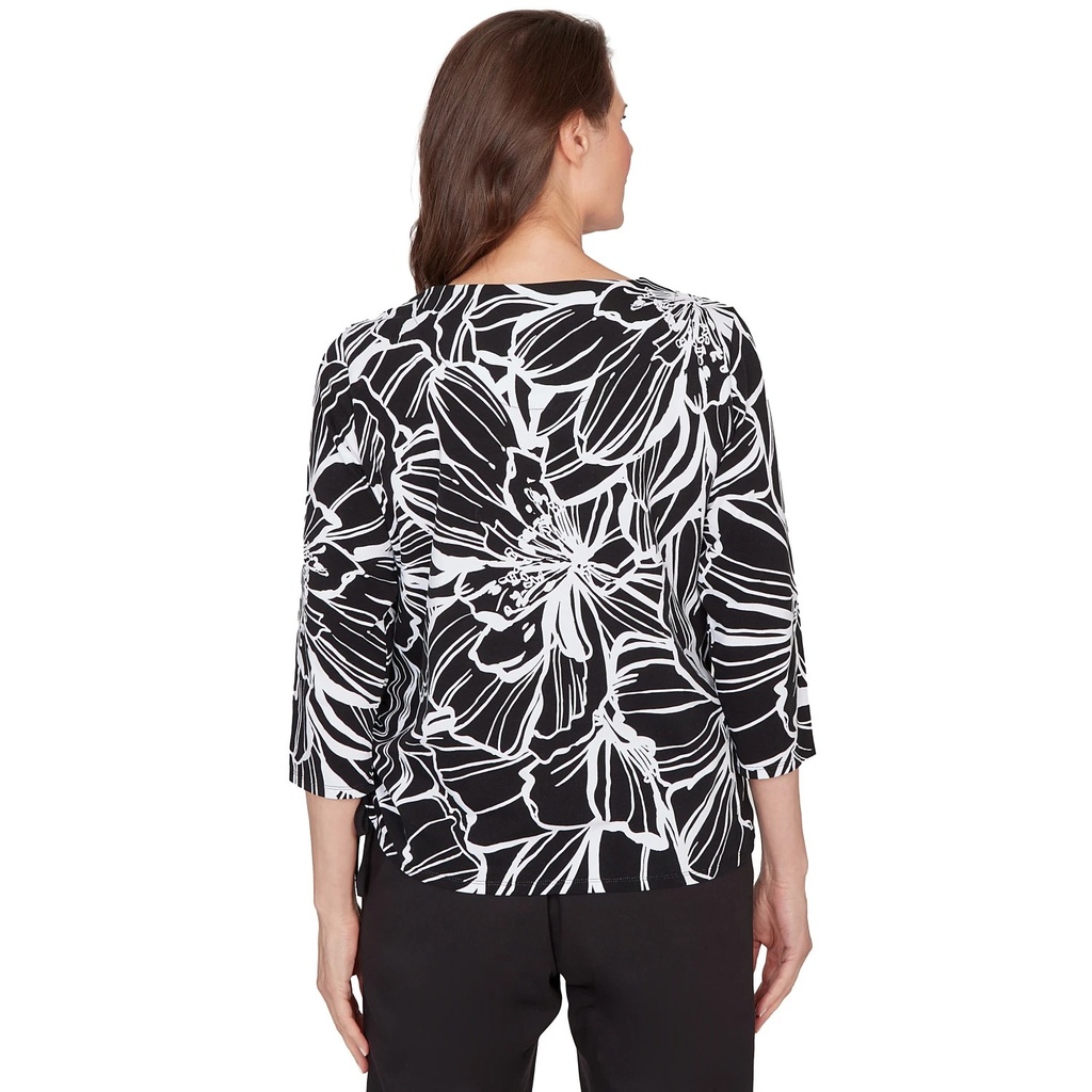 Blusa con medallón de patchwork