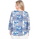 Blusa floral de diseño acuarela