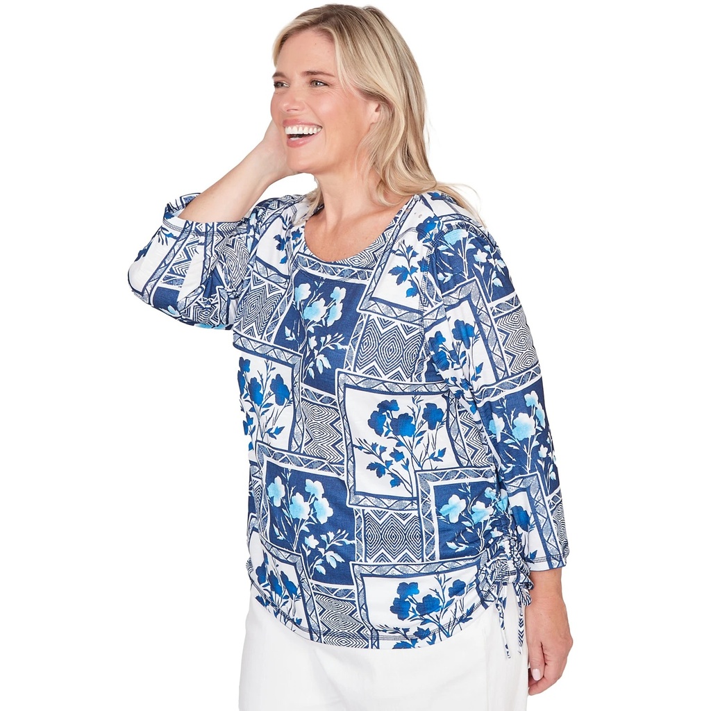 Blusa con medallón de patchwork