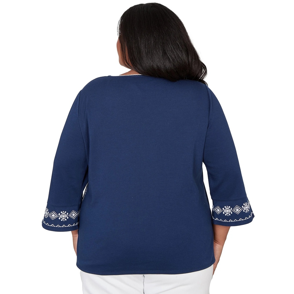 Blusa con medallón de patchwork