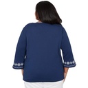 Blusa con medallón de patchwork