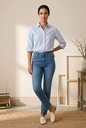 Blusa camisera con bordado Butterfly