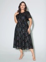 Vestido con estampado abstracto