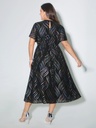 Vestido con estampado abstracto
