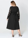 Vestido con manga de encaje