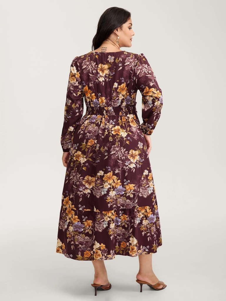Vestido con estampado de encaje