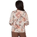 Blusa con cuello adornado