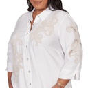 Blusa con estampado de soutache