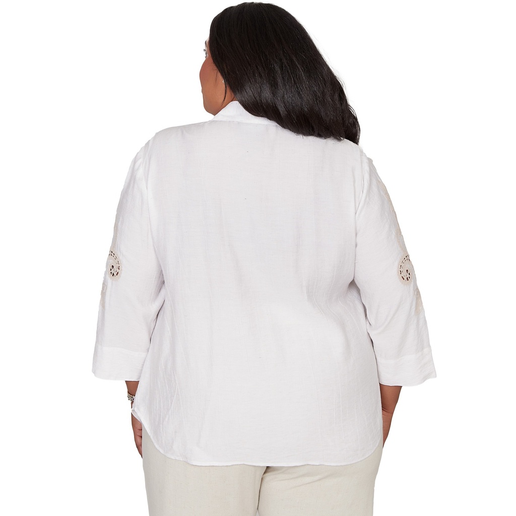 Blusa con estampado de soutache