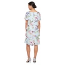Vestido escalonado floral