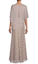 Vestido asimetrico con encaje