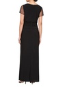 Vestido brillante con escote en V
