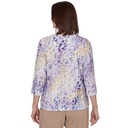 Blusa acanalada con estampado