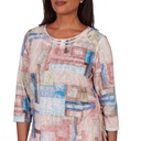 Blusa con bloques de color