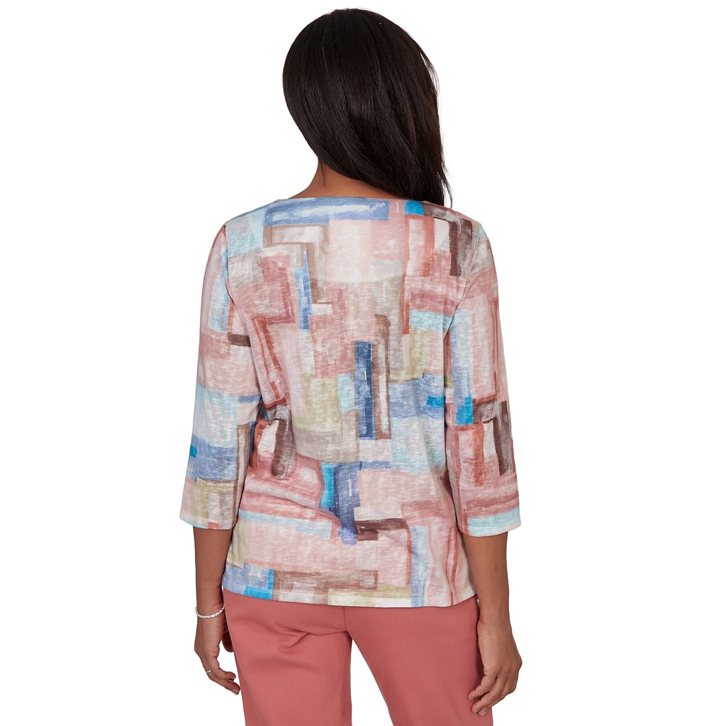 Blusa con bloques de color