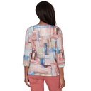 Blusa con bloques de color