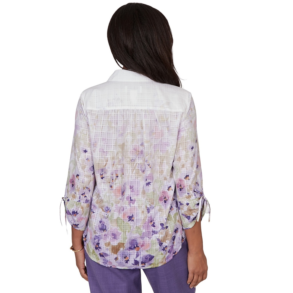 Blusa estampado floral degradado