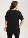 Blusa de mangas recortadas