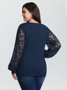 Blusa con escote cruzado