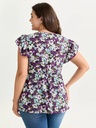 Blusa con escote ajustable