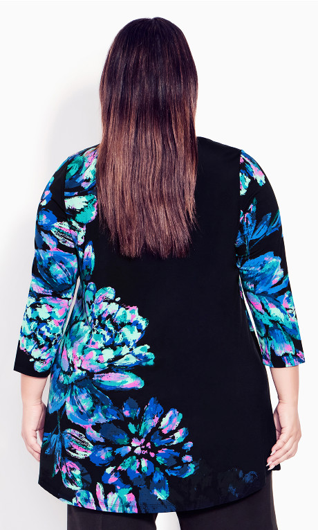 Blusa tipo túnica floral