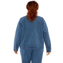 Chaqueta vaquera con bordado de flores