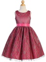 Vestido de tul con brillo sobre raso