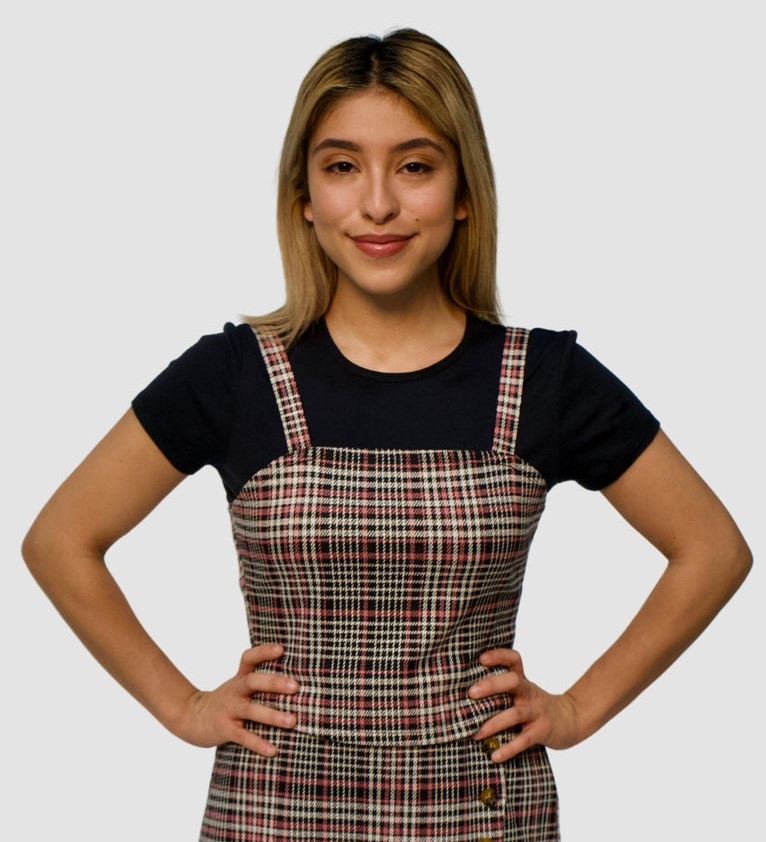 Top a cuadros Veronica Rose