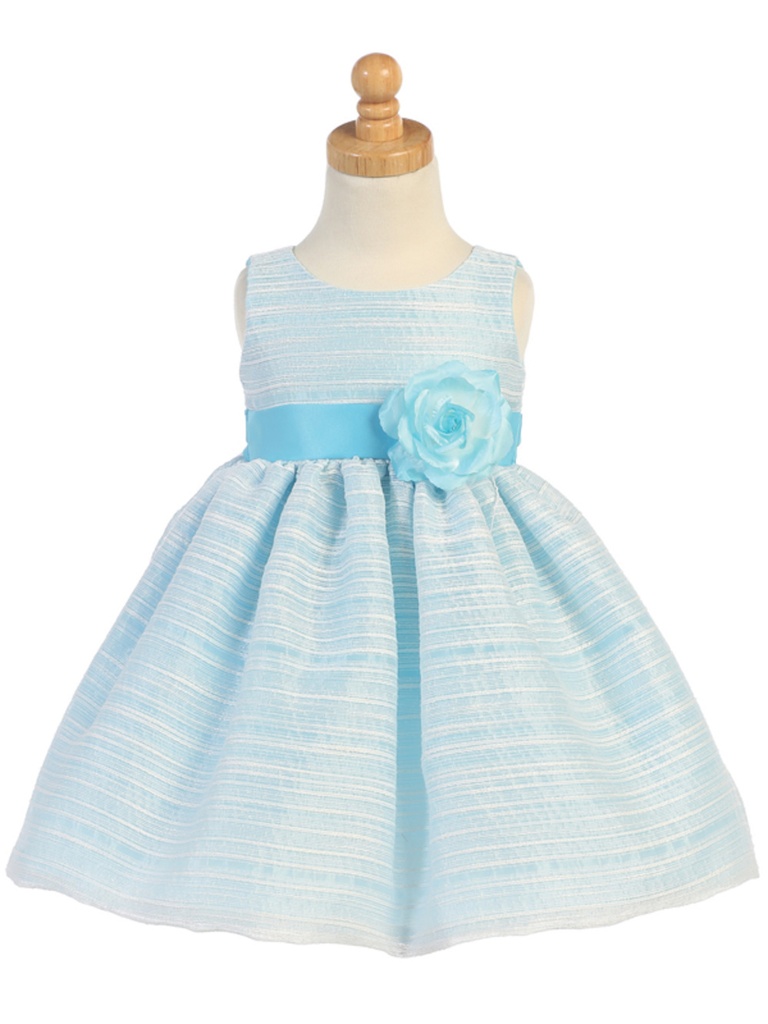 Vestido de Organza a rayas